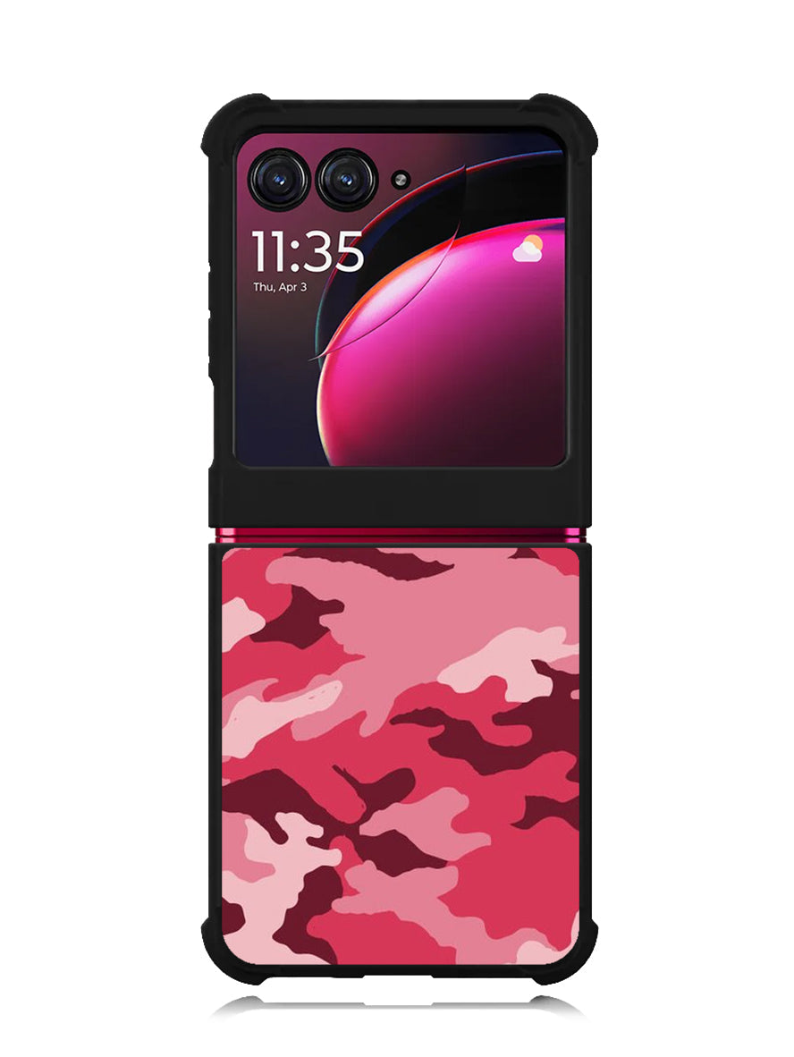 Pink Camouflage Motorola Moto Razr Plus 2023 , Moto Razr+ 2023 Case OV7966