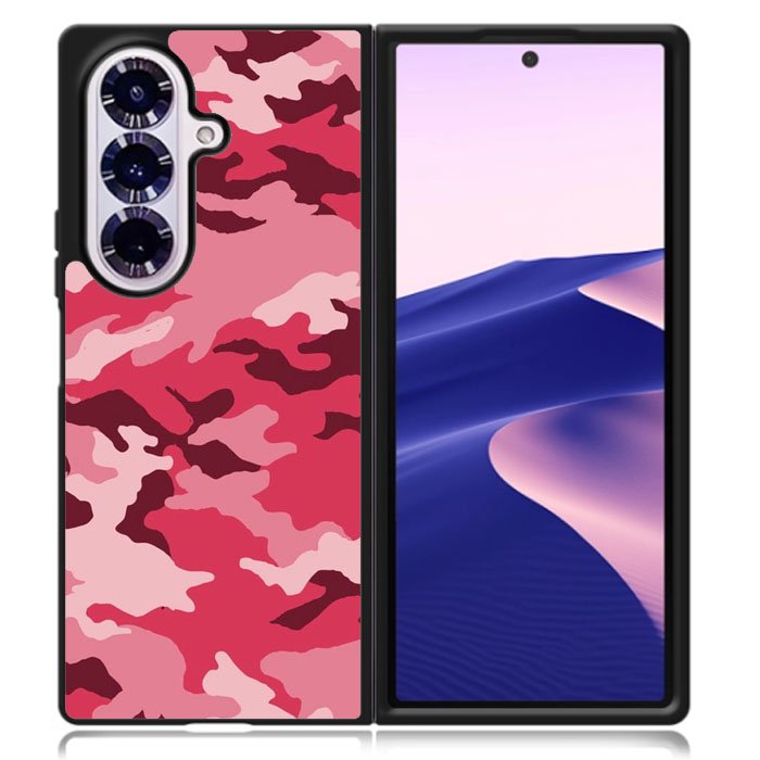 Pink Camouflage Samsung Galaxy Z Fold 7 Case OV7966