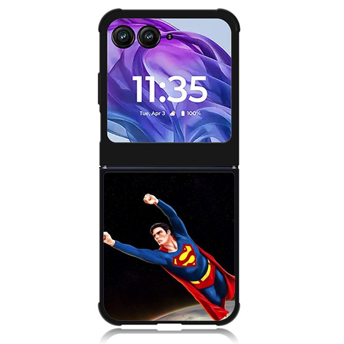 superman 4th Motorola Moto Razr Plus 2024 , Moto Razr+ 2024 Case