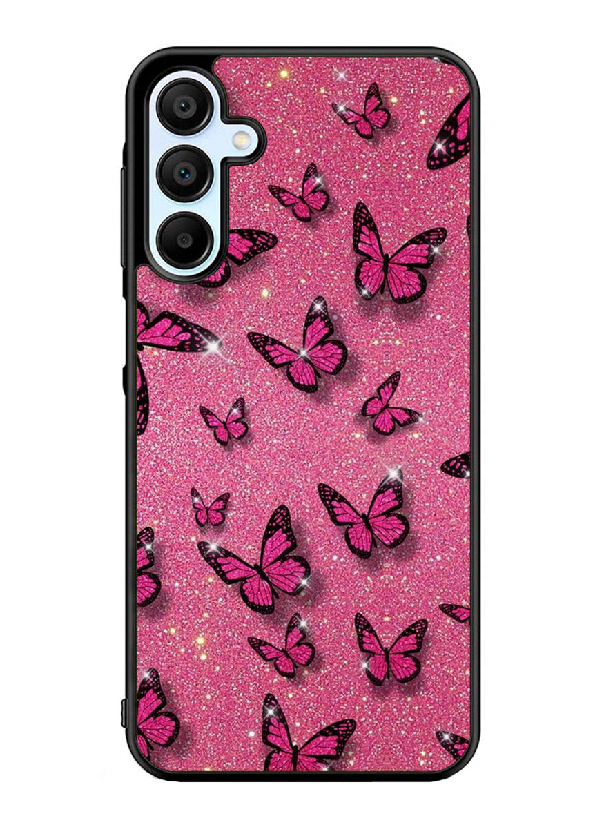 butterfly glitter Samsung Galaxy A25 5G Case