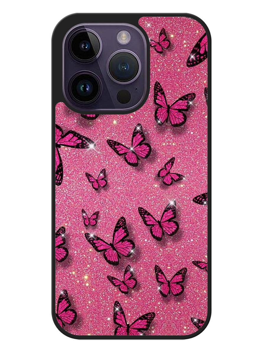 butterfly glitter iPhone 14 Pro Max Case