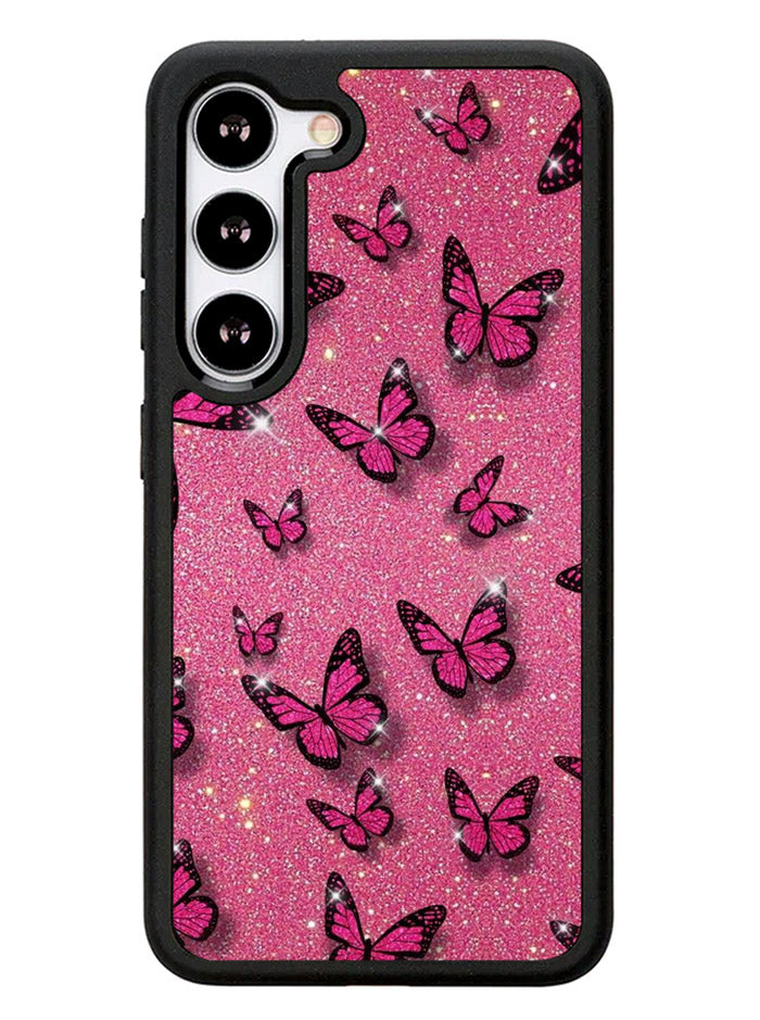 butterfly glitter Samsung Galaxy S23 5G Case
