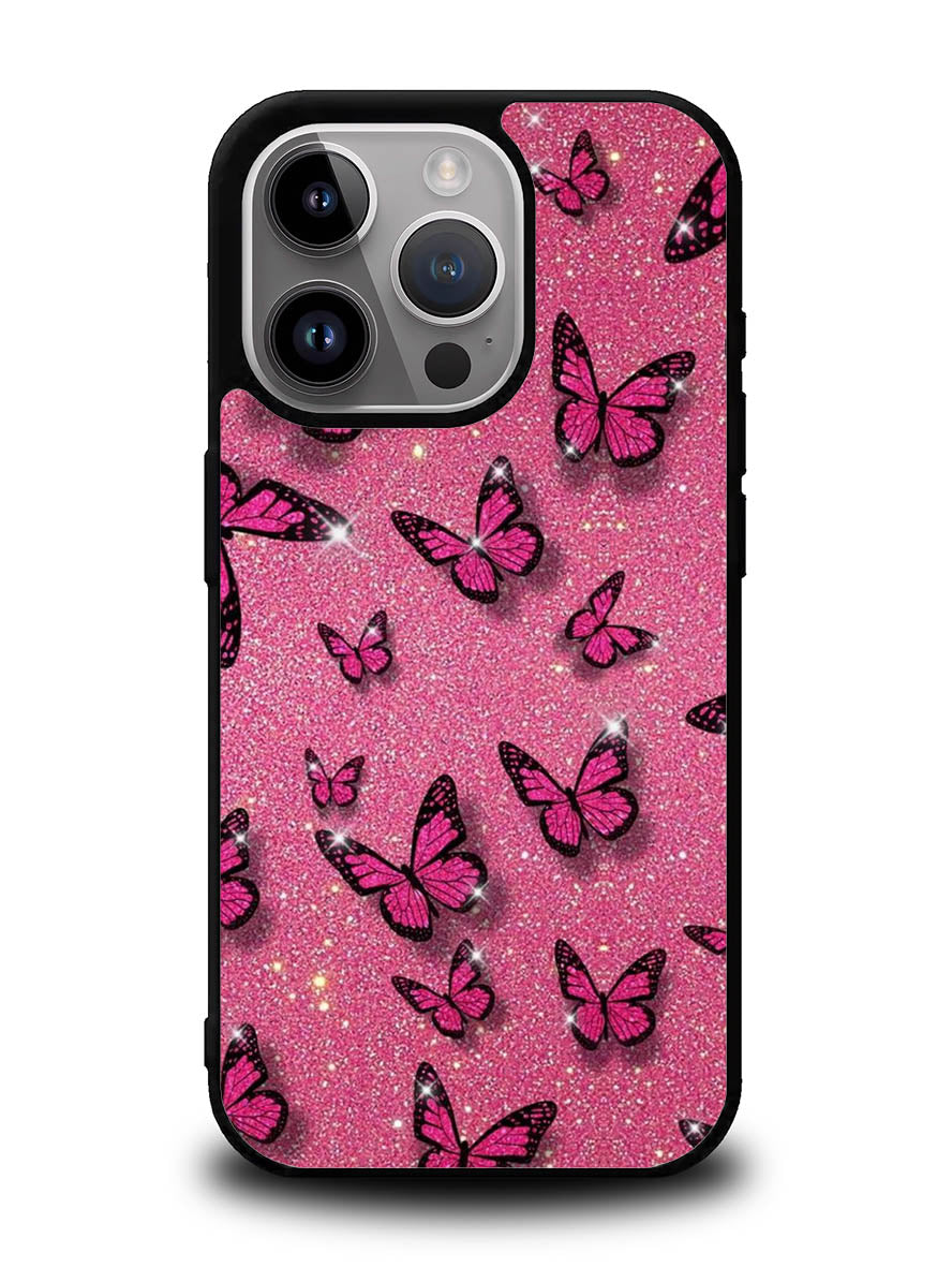 butterfly glitter iPhone 15 Pro Case