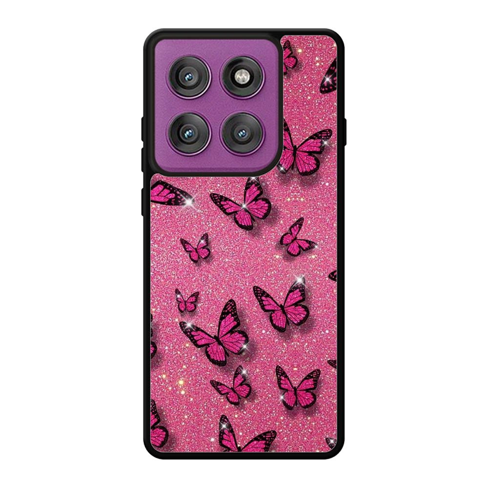 butterfly glitter Motorola Moto Edge 60 Pro Case