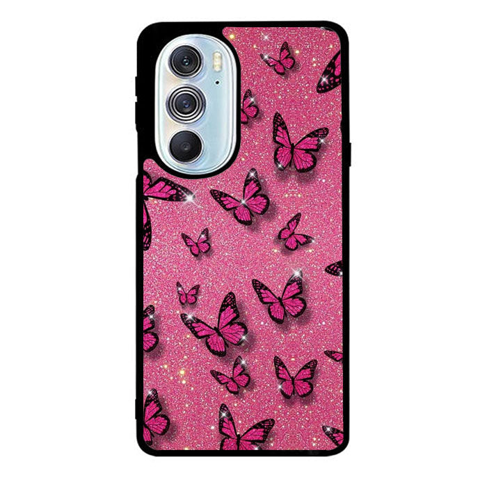 butterfly glitter Motorola Moto Edge 2022 Case