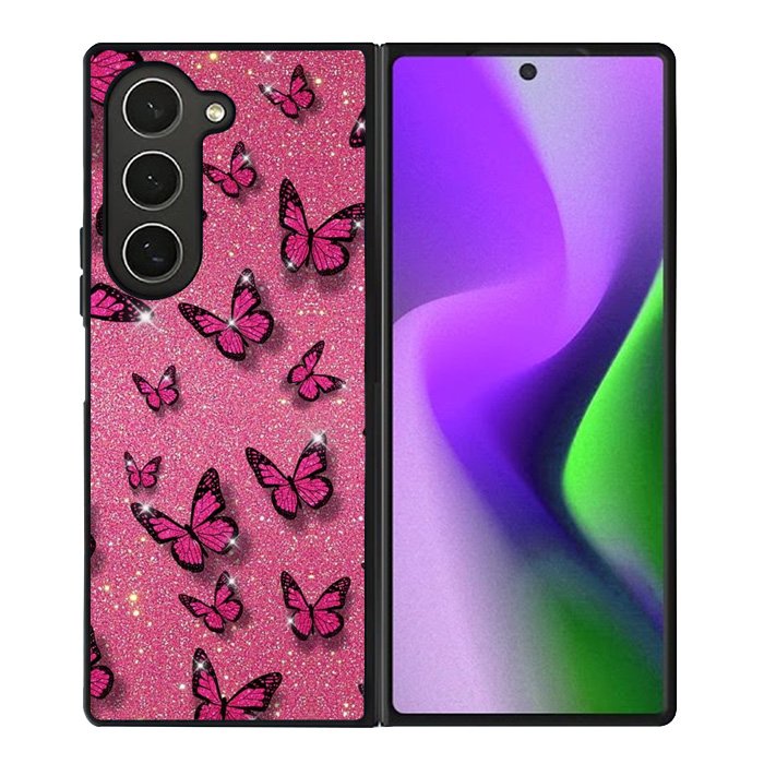 butterfly glitter Samsung Galaxy Z Fold 6 Case
