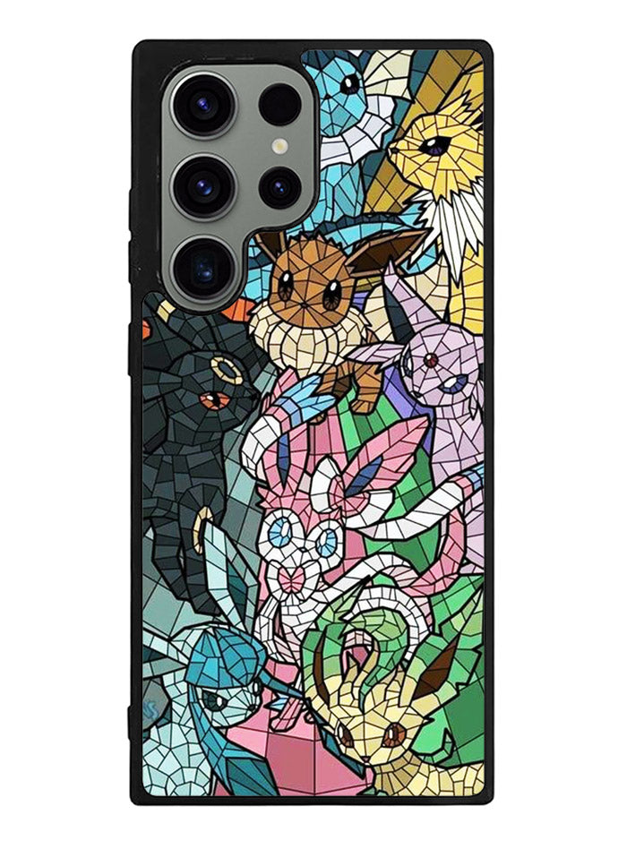 Pokemon Stained Glass Samsung Galaxy S23 Ultra 5G Case