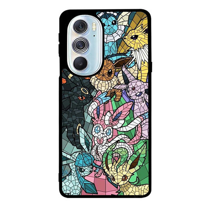 Pokemon Stained Glass Motorola Moto Edge 2022 Case
