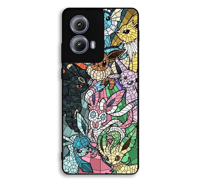 Pokemon Stained Glass Motorola Moto Edge 2024 Case OV7714
