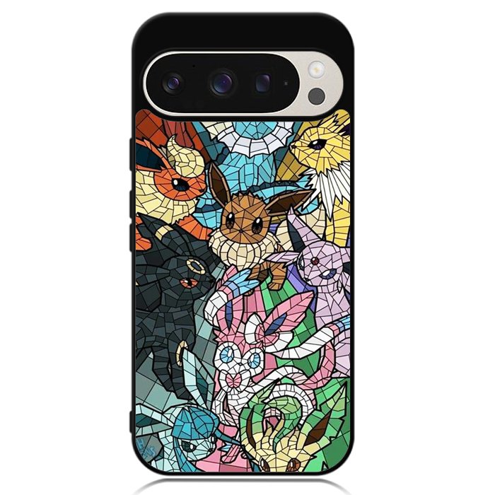 Pokemon Stained Glass Google Pixel 9 | Pixel 9 Pro Case