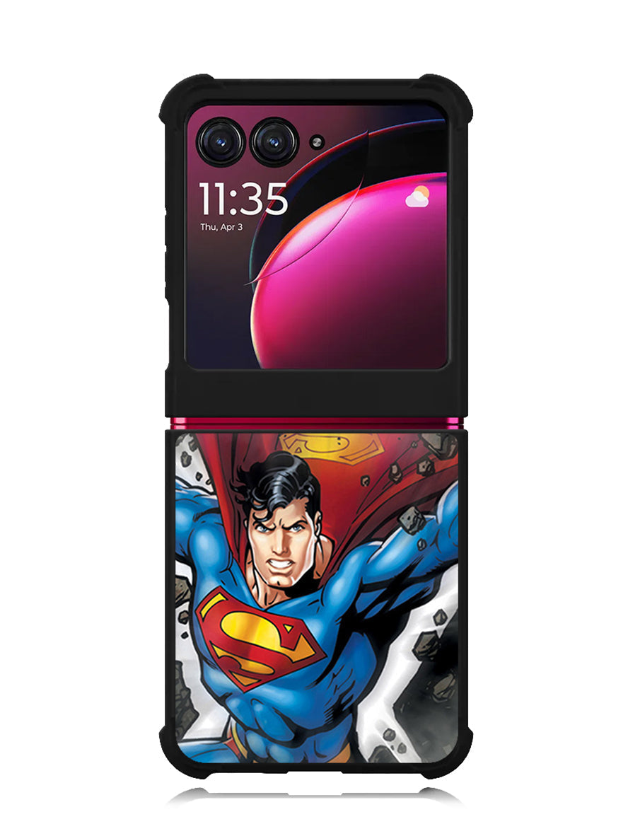 superman 3rd Motorola Moto Razr Plus 2023 , Moto Razr+ 2023 Case