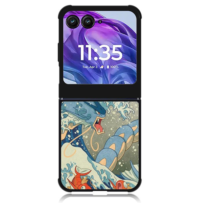 The Great Red Wave Motorola Moto Razr Plus 2024 , Moto Razr+ 2024 Case