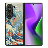 The Great Red Wave Samsung Galaxy Z Fold 6 Case