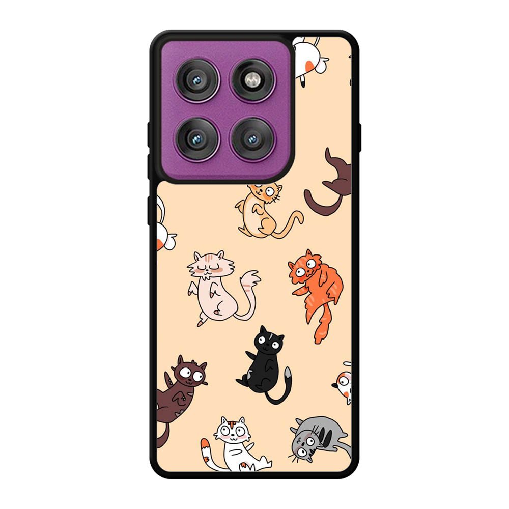 Happy Cat day Motorola Moto Edge 60 Pro Case OV9714