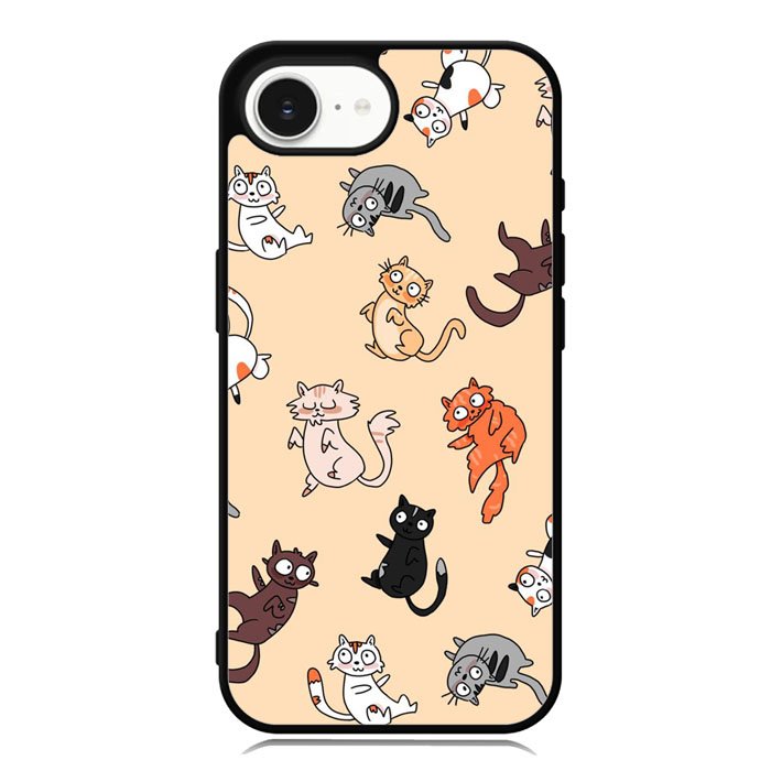 Happy Cat day iPhone 16e Case OV9714
