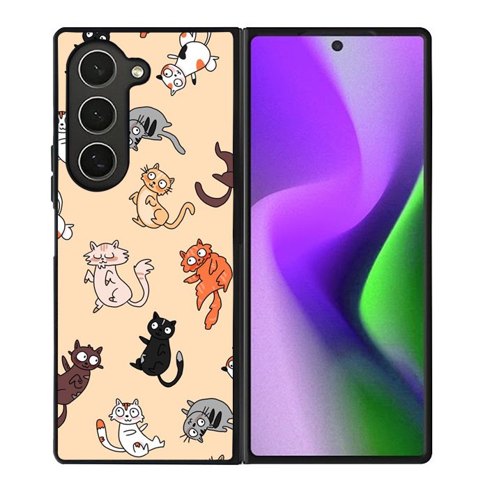 Happy Cat day Samsung Galaxy Z Fold 6 5G 2024 Case OV9714