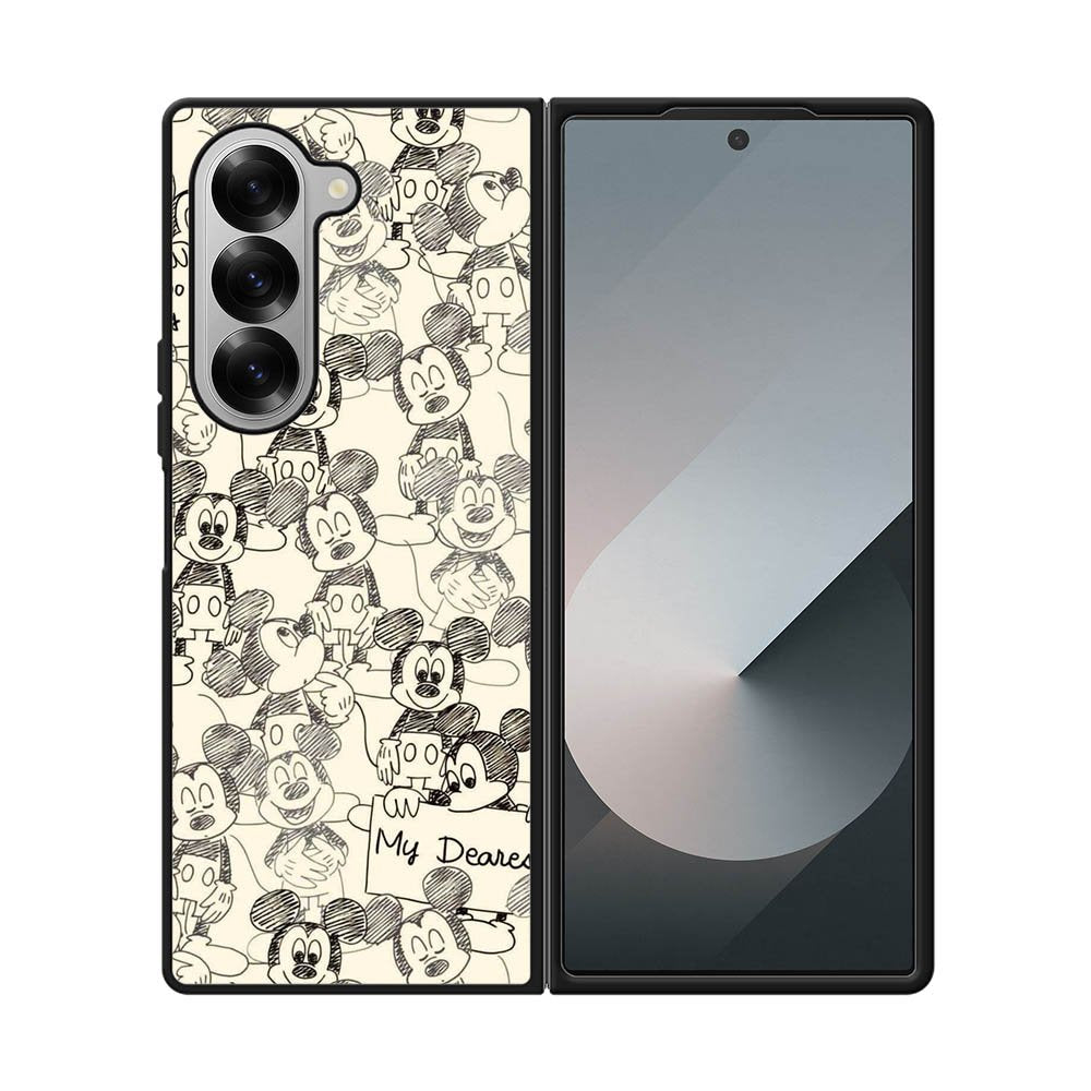 mickey mouse Samsung Galaxy Z Fold 7 5G Case QC9676