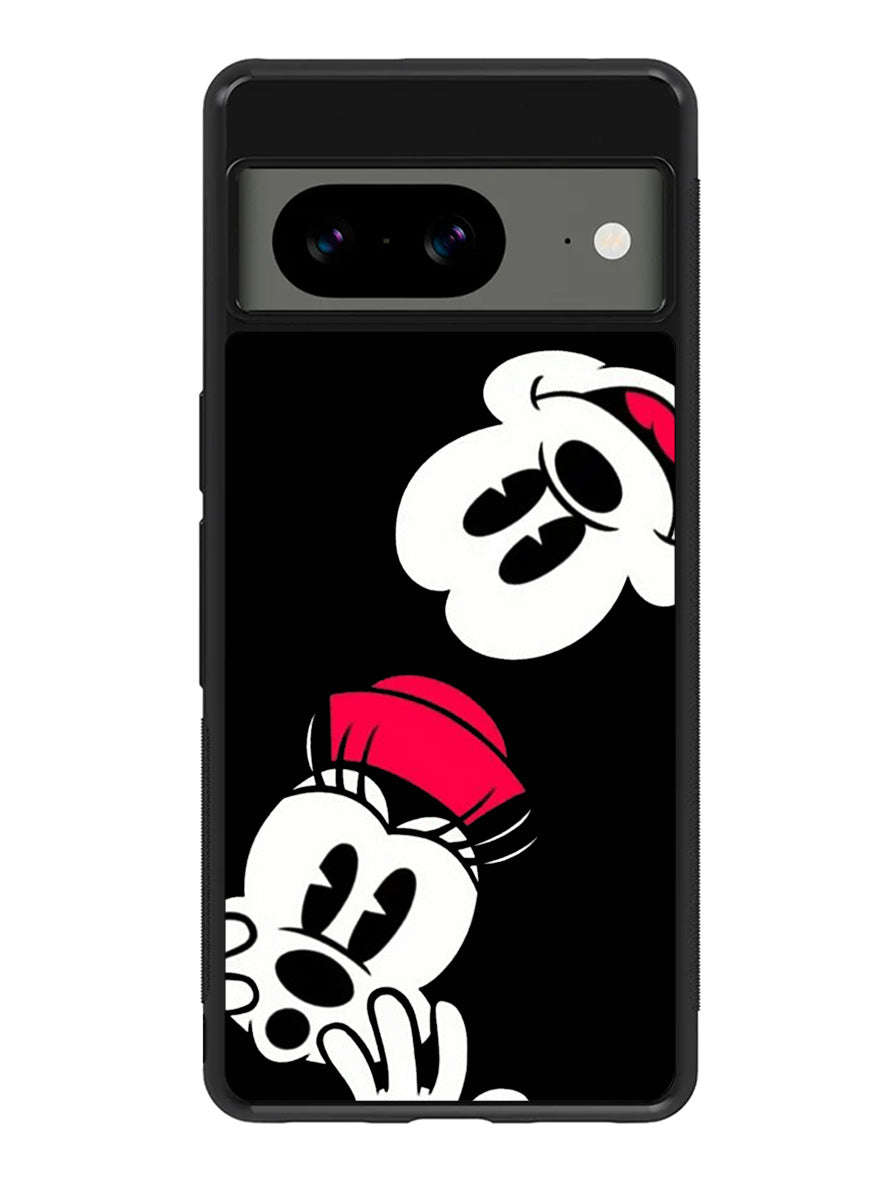 mickey mouse and minnie mouse Google Pixel 8A Case QC9674