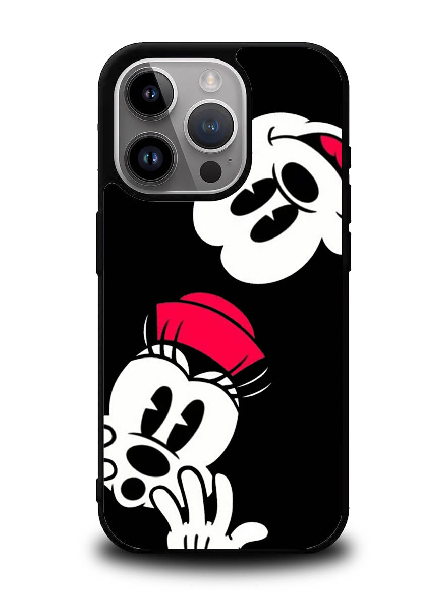 mickey mouse and minnie mouse iPhone 14 Pro Max Case QC9674