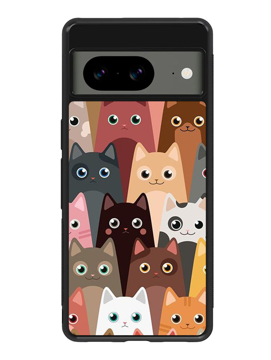 Cute funny cat Google Pixel 8 Case QC9707