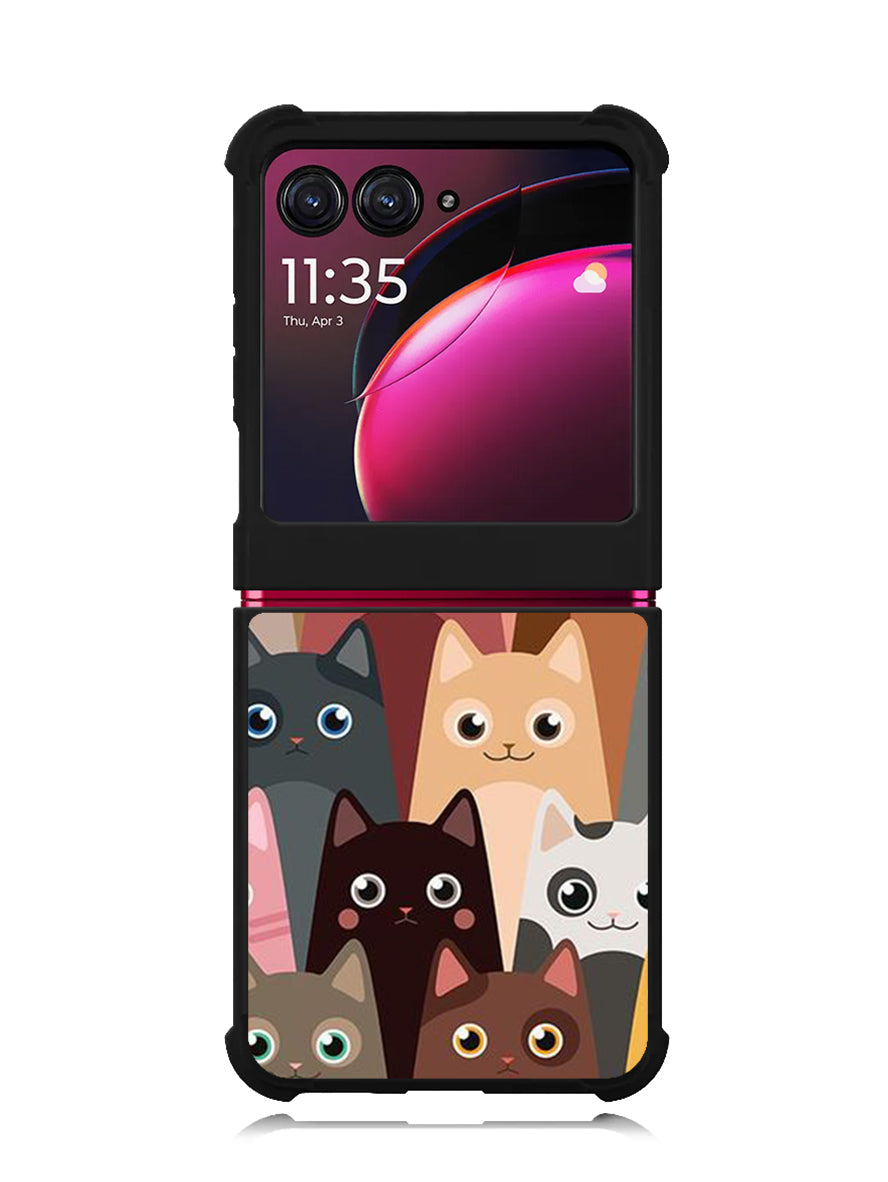Cute funny cat Motorola Moto Razr Plus 2023 , Moto Razr+ 2023 Case OV9707