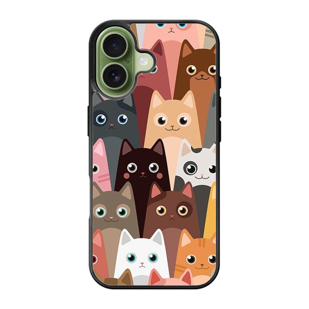 Cute funny cat iPhone 17 Case QC9707