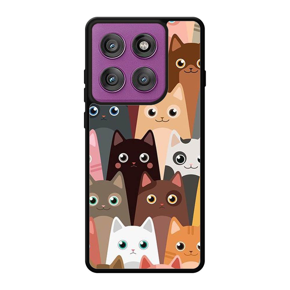 Cute funny cat Motorola Moto Edge 60 Pro Case QC9707
