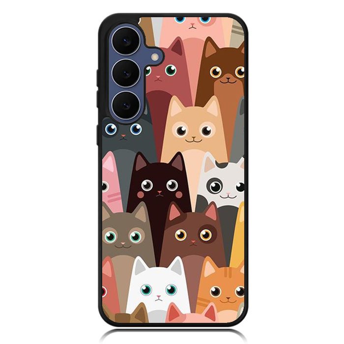 Cute funny cat Samsung Galaxy S25 FE Case OV9707