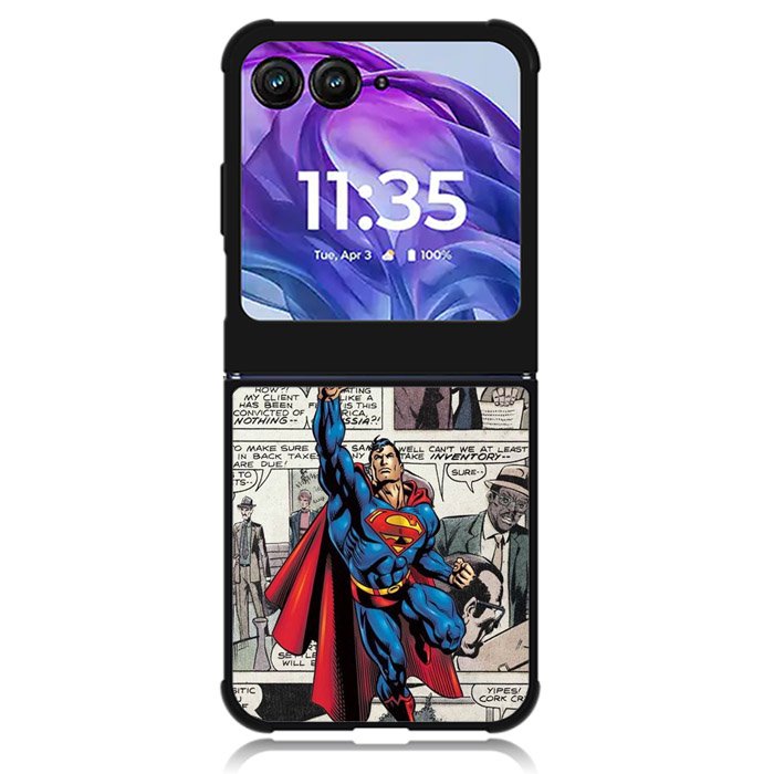 superman comic Motorola Moto Razr Plus 2024 , Moto Razr+ 2024 Case OV9689