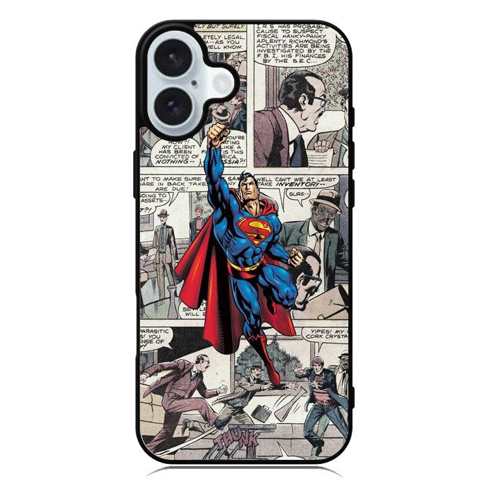 superman comic iPhone 16 Case QC9689