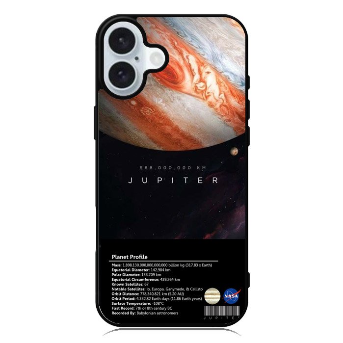 Space Facts Jupiter iPhone 16 Case QC9686