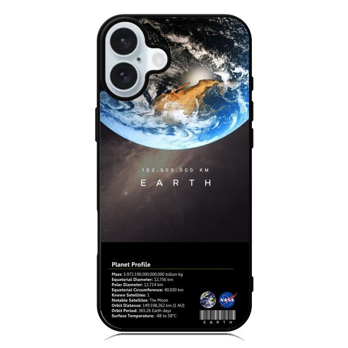 Space Facts Earth iPhone 16 Case QC9685