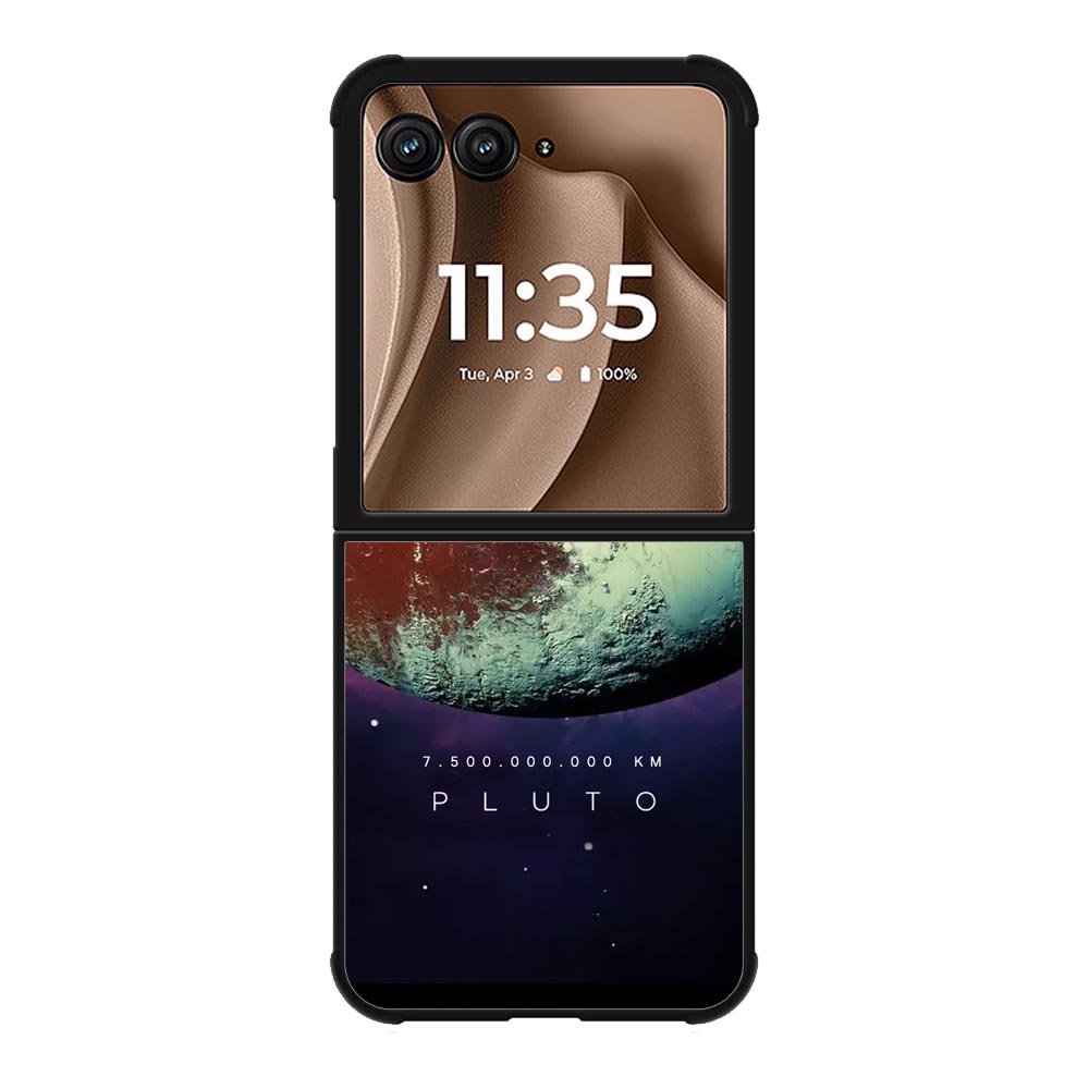 Space Facts Pluto Motorola Moto RAZR Plus 2025 Case OV9687