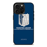 Attack On Titan Scouting iPhone 16 Pro Case OV9694