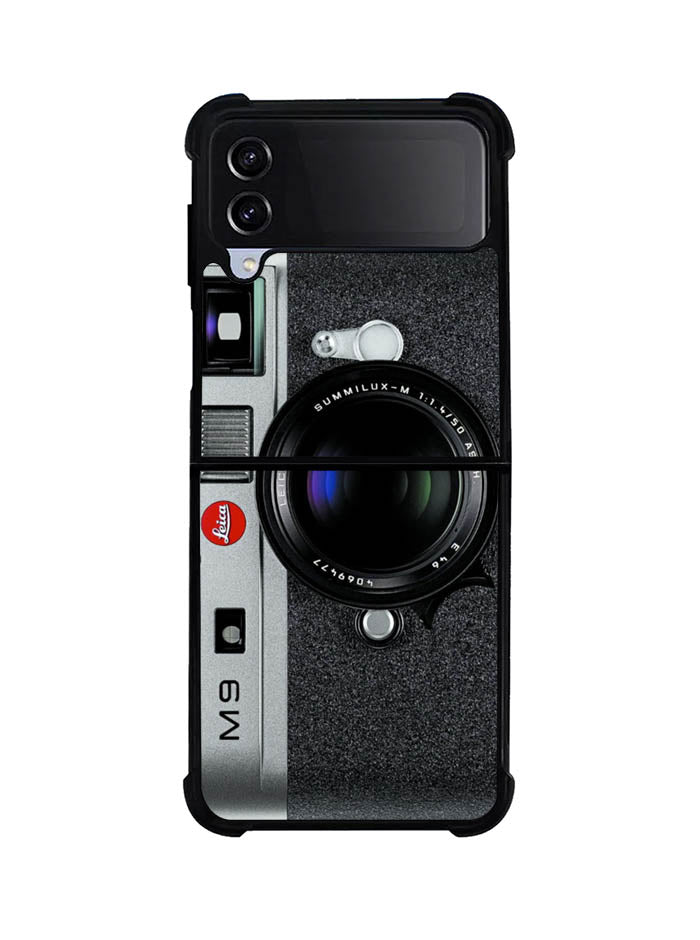 Black M9 Leica Camera Samsung Galaxy Z Flip 4 5G 2022 Case