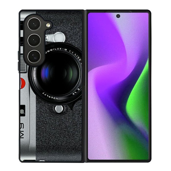 Black M9 Leica Camera Samsung Galaxy Z Fold 6 Case