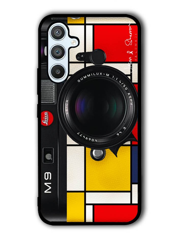 Black M9 Leica Camera Samsung Galaxy A14 5G Case QC9769
