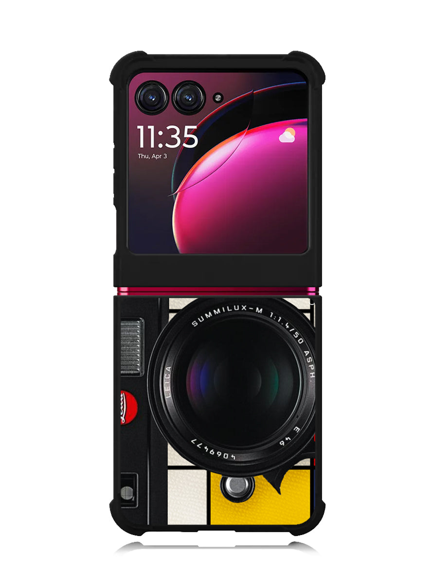 Black M9 Leica Camera Motorola Moto Razr Plus 2023 , Moto Razr+ 2023 Case OV9769