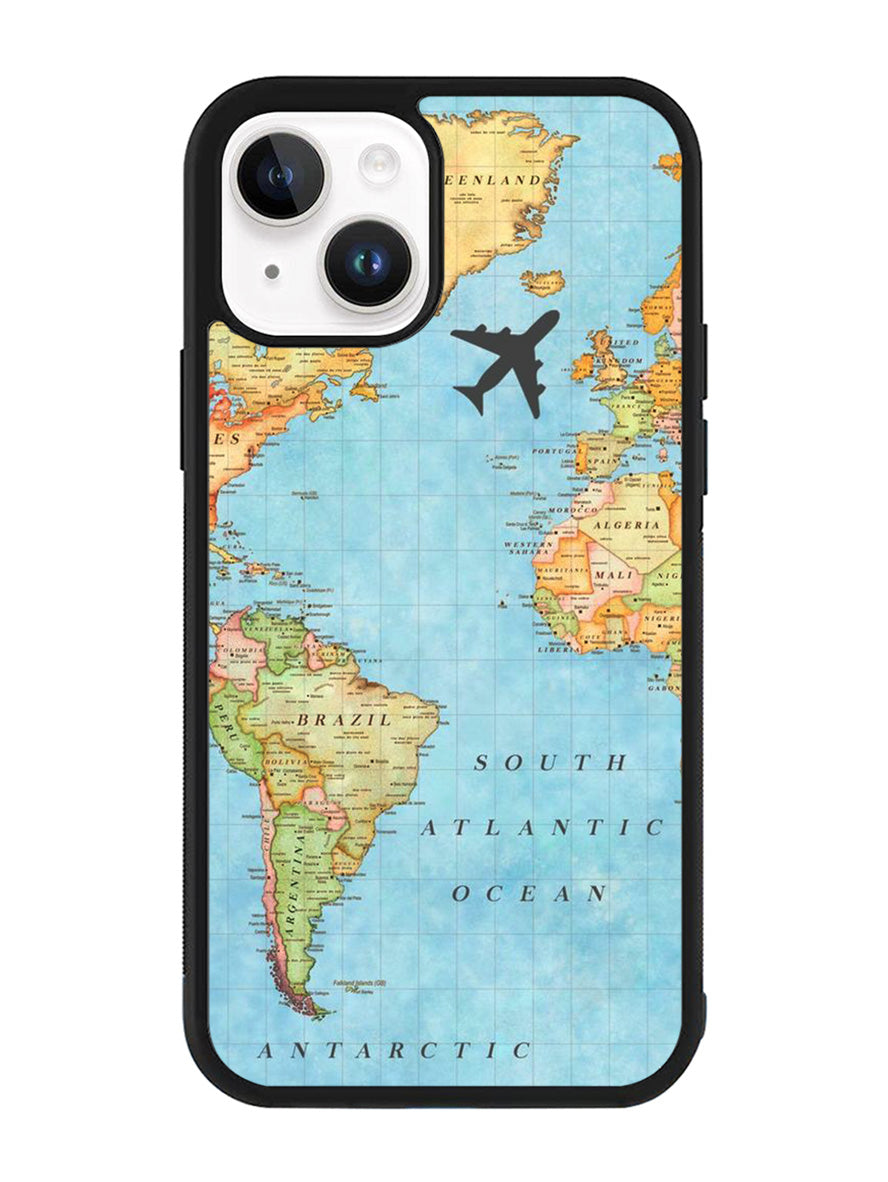 World Map iPhone 14 Plus Case QC9733