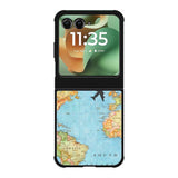 World Map Motorola Moto RAZR 2025 Case OV9733