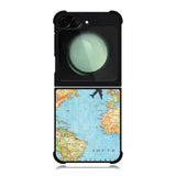 World Map Samsung Galaxy Z Flip 6 5G 2024 Case OV9733