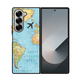 World Map Samsung Galaxy Z Fold 7 5G Case OV9733