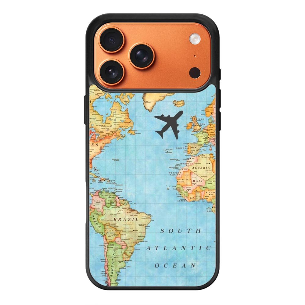 World Map iPhone 17 Pro Max Case OV9733