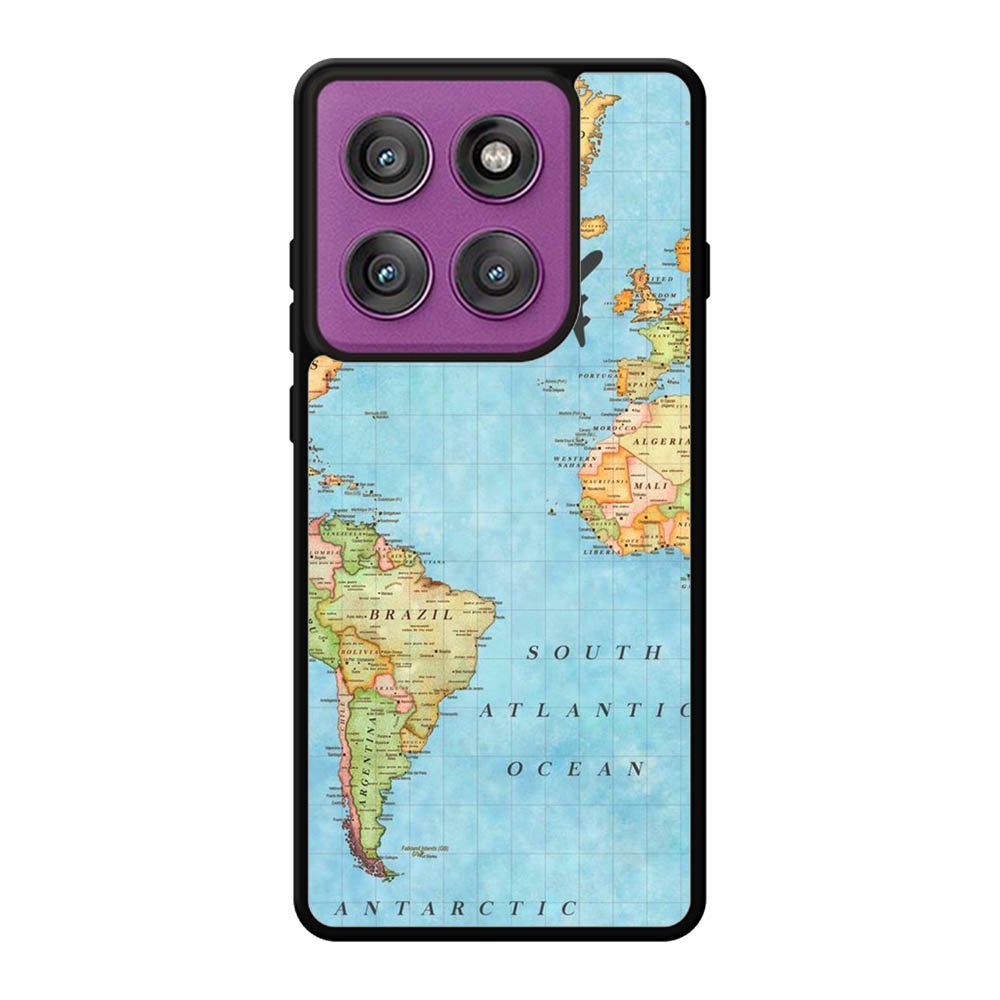 World Map Motorola Moto Edge 60 Pro Case OV9733