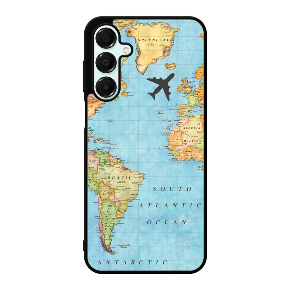 World Map Samsung Galaxy A16 Case OV9733