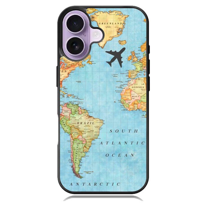 World Map iPhone 17 Case OV9733