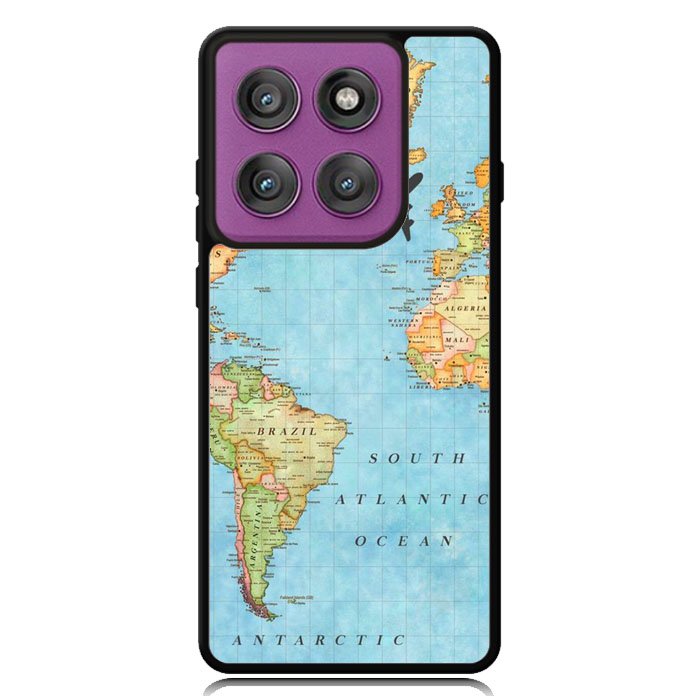 World Map Motorola Moto Edge 2025 | Moto Edge 60 Fusion | Moto Edge 60 Pro Case OV9733