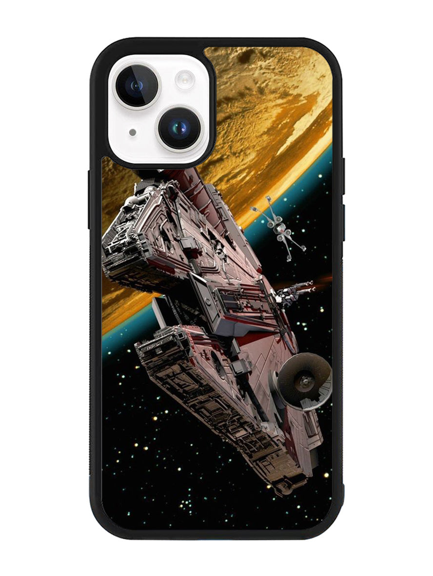 millennium falcon iPhone 14 Plus Case QC9745