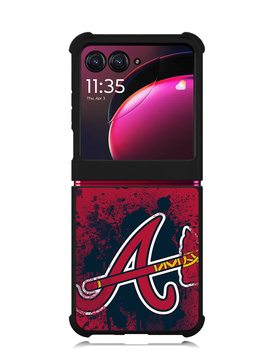atlanta braves 4th Motorola Moto Razr Plus 2023 , Moto Razr+ 2023 Case
