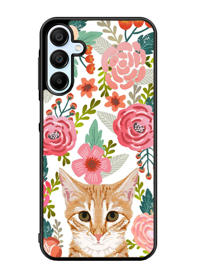 Cat flowers Samsung Galaxy A15 5G Case OV9775